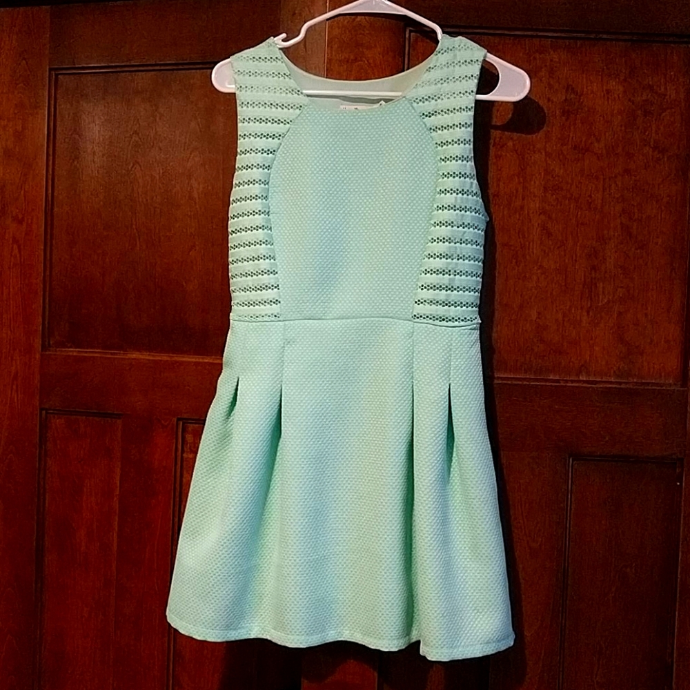 Designer mint green dress